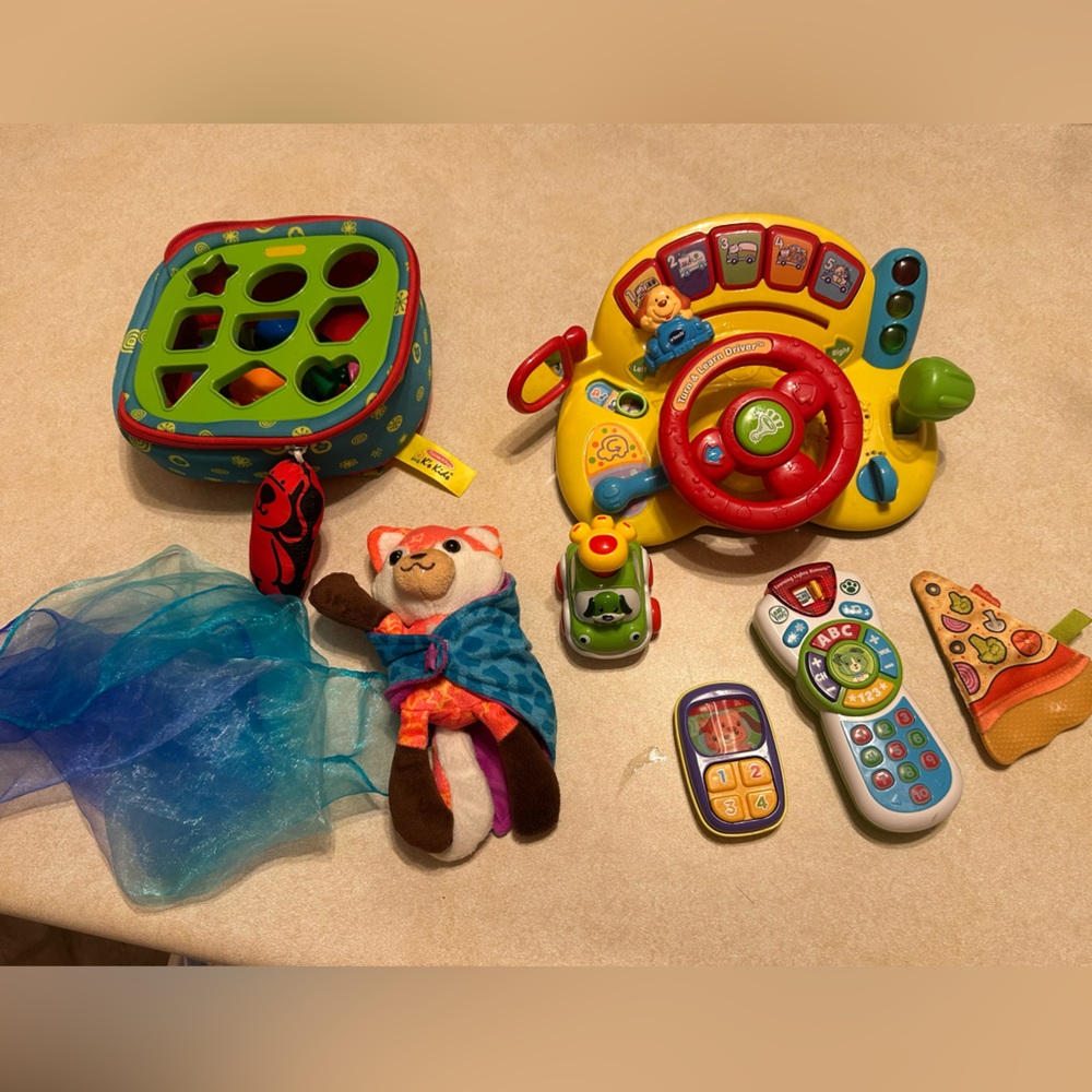 Interactive Baby Toy and Board Book Bundle